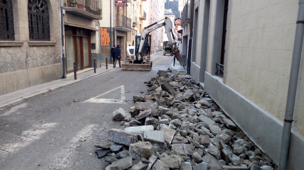 Obres carrer Catalunya